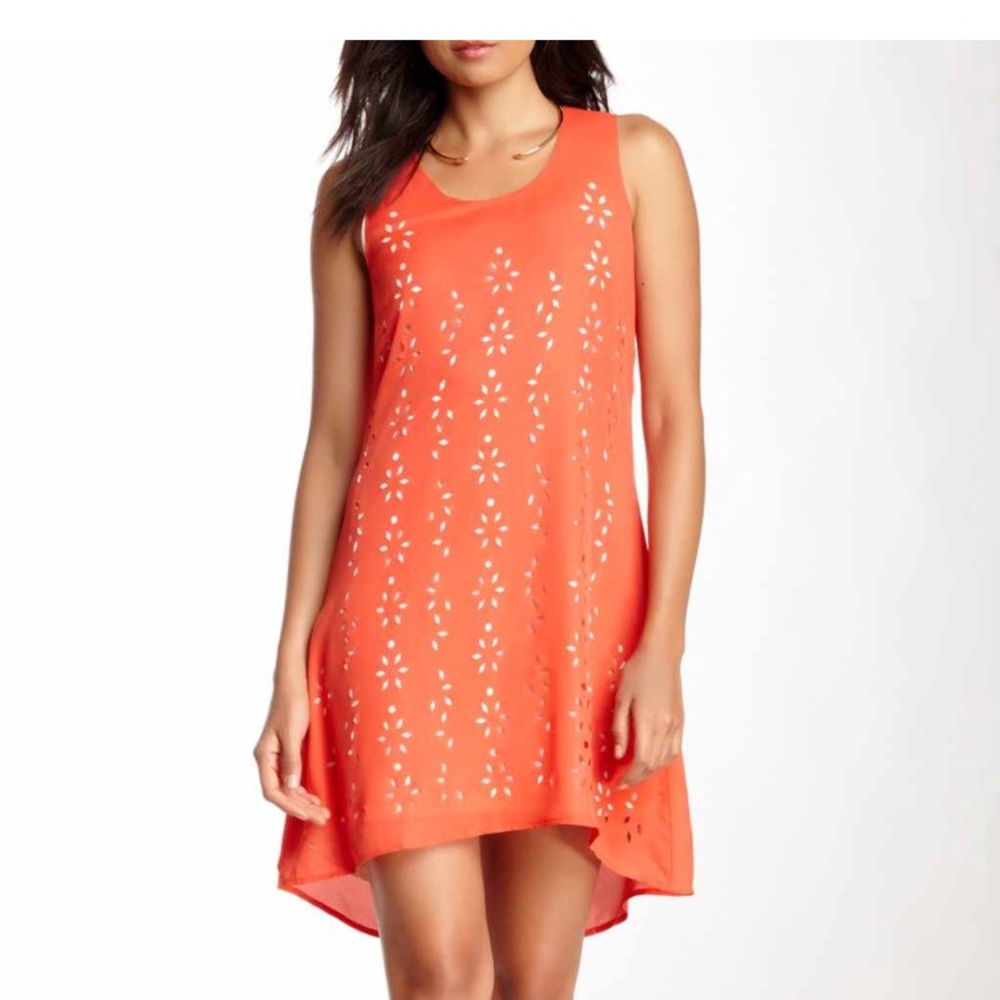 Sleeveless Laser Cut Dress